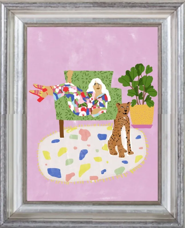 Lady and her tiger by Alja Horvat for Artfully Walls