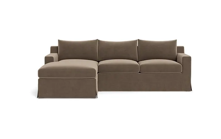 Sloan Slipcovered Left Chaise Sectional