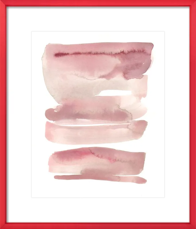 pink waves by Kelly Witmer for Artfully Walls