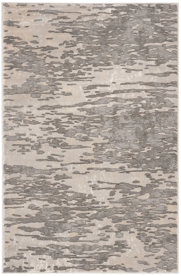 Arlo Home Woven Area Rug, MDW176F, Grey,  4' X 6'