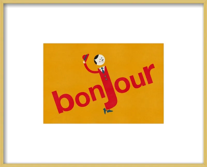 Bonjour by Blanca Gómez for Artfully Walls