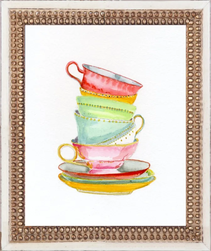 Teacups by Miri Eshet for Artfully Walls