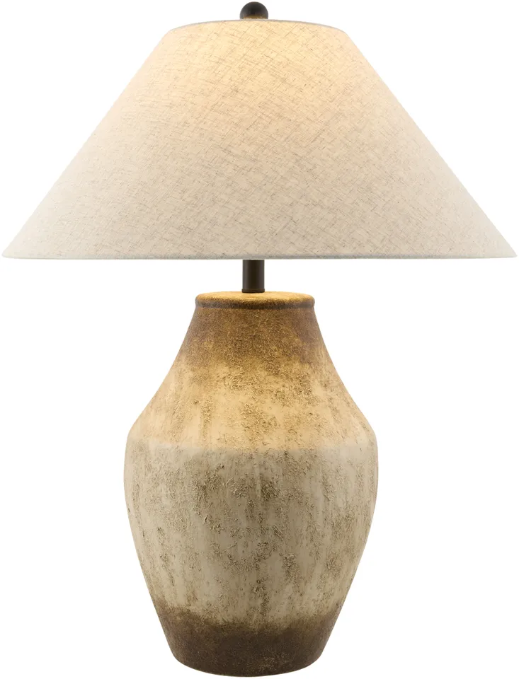 Amaryllis  Hand Painted 28"H x 22"W x 22"D Accent Table Lamp