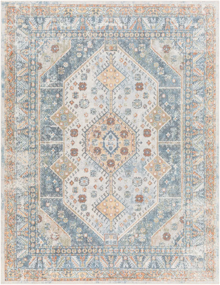 Lillian Gray Indoor 7'10" x 10' Machine Woven Rug