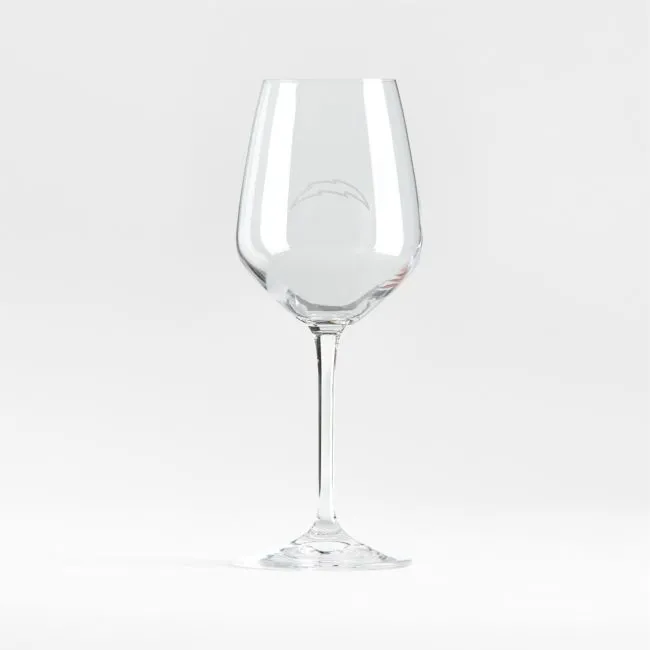 NFL Los Angeles Chargers Nattie 12-Oz. White Wine Glasses, Set of 4