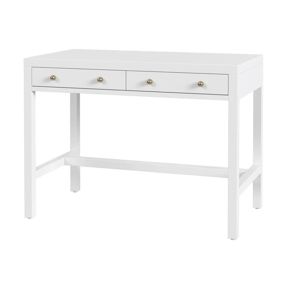 Nora Smooth White Writing Desk