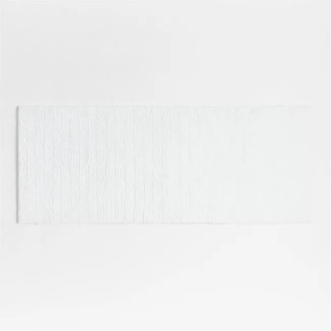 Rylan Organic Cotton White Bath Mat 24"x60"