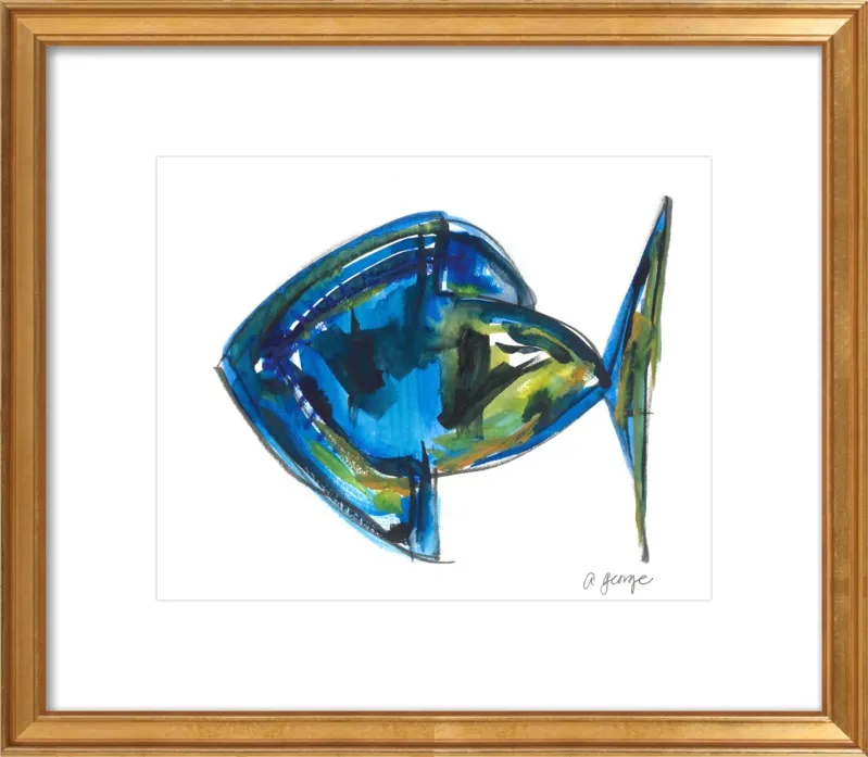 Asbtract Fish by Anthony George for Artfully Walls