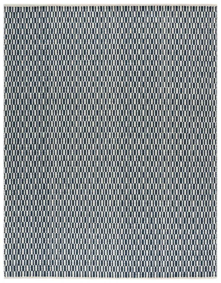 Safavieh Couture Vermont Collection Hand Woven Area Rug, Navy / Ivory, 6' x 9'