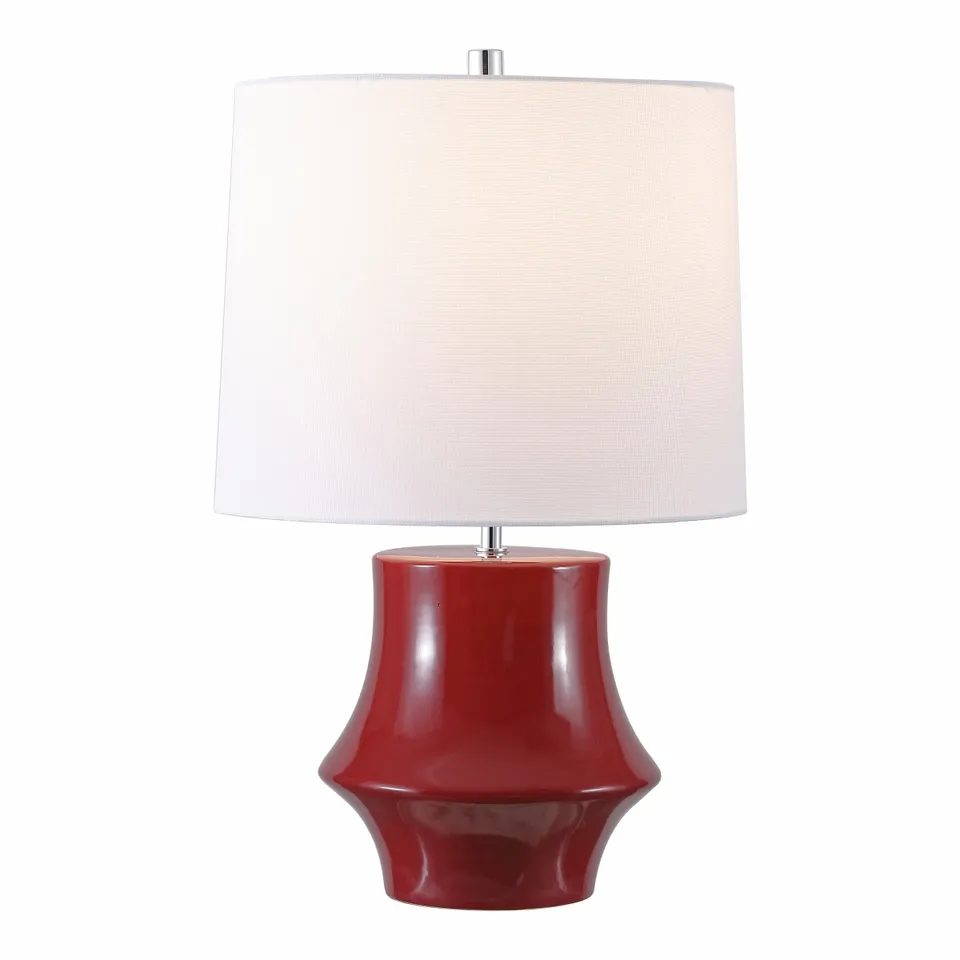 Ryder 22" Ceramic Table Lamp - Cranberry