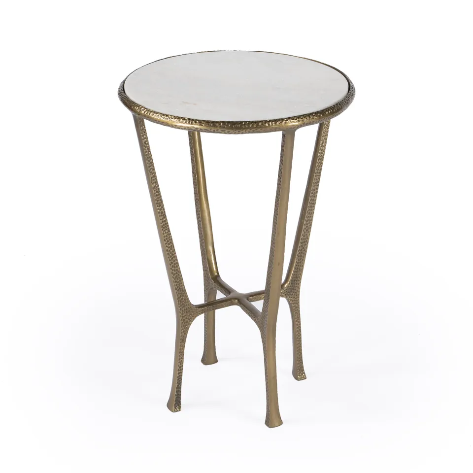 Switlania Metal & Marble Side Table