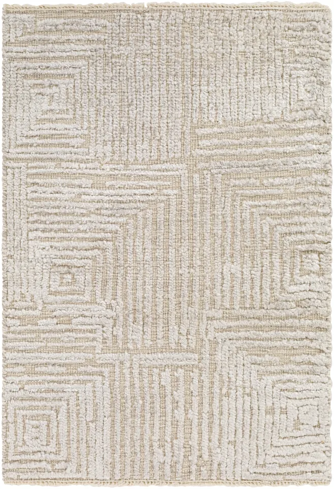 Lora Beige Indoor 2' x 3' Handmade Rug