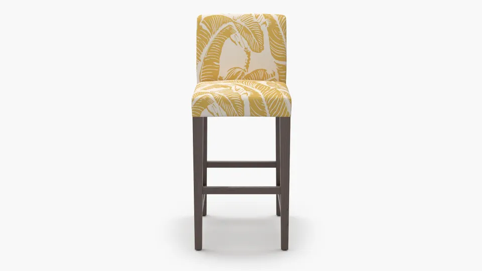 Signature Dining Bar Stool, Ochre Martinique® Encore, Espresso Square Tapered Leg