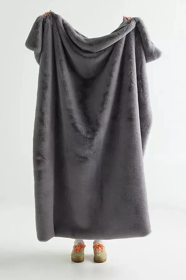 Sophie Faux Fur Throw Blanket
