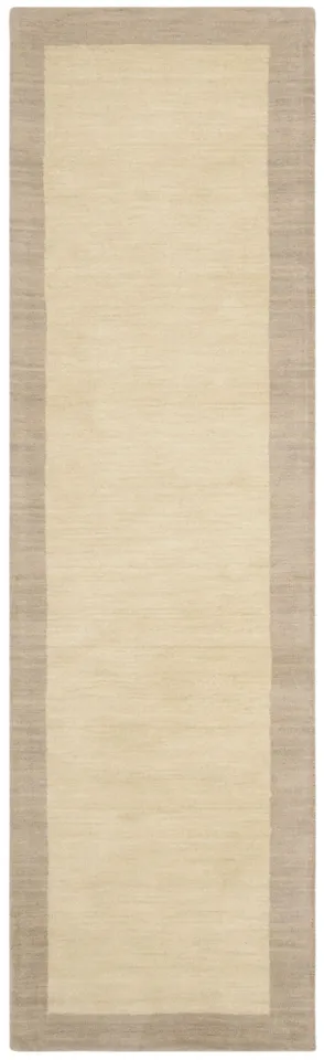 Arlo Home Hand Loomed Area Rug, HIM587B, Ivory/Beige,  2' 3" X 8'