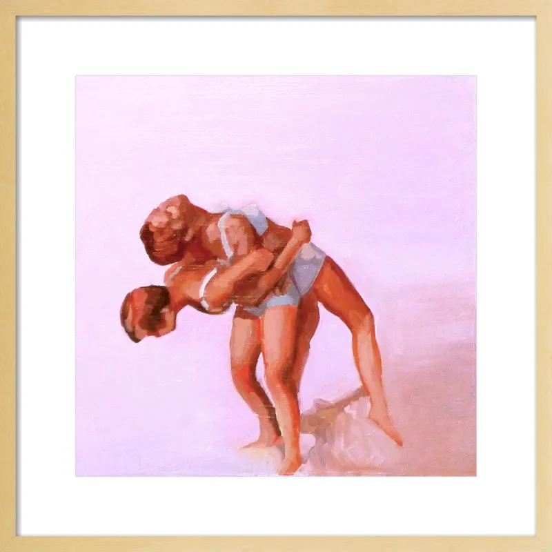 wrestling by Mary Sinner for Artfully Walls