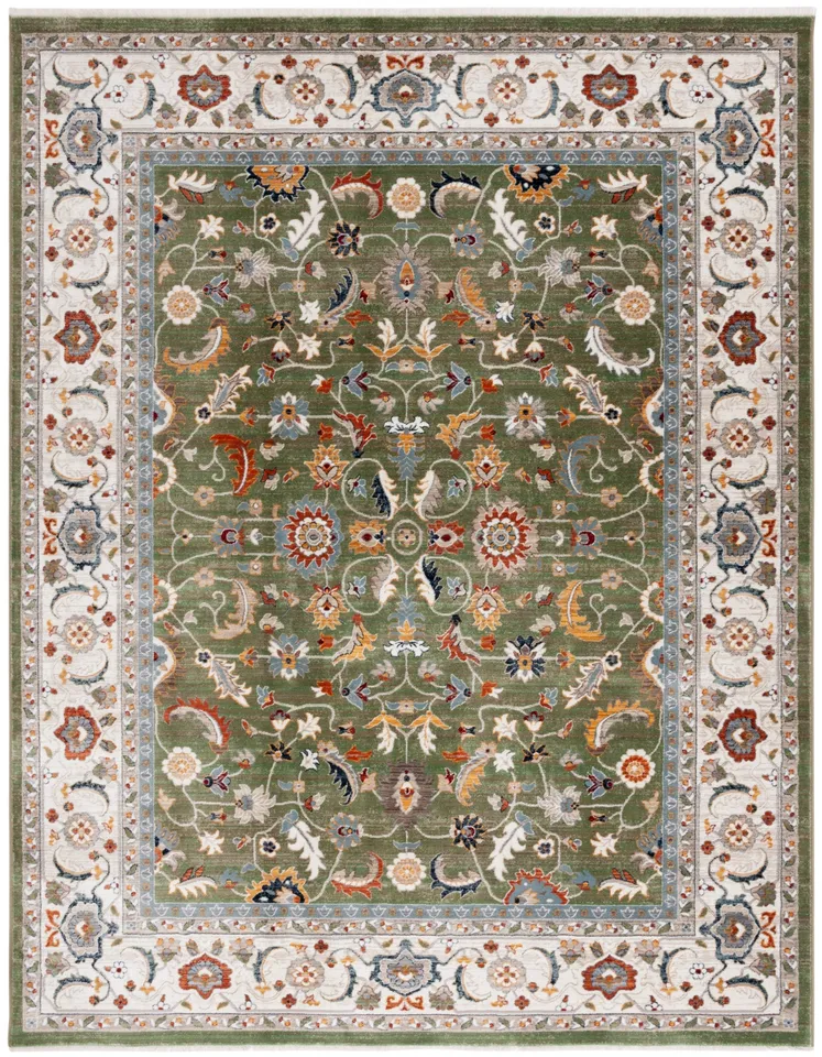 Lauren Ralph Lauren Collection Alford Rug, Green/Ivory, 4' x 6'5"
