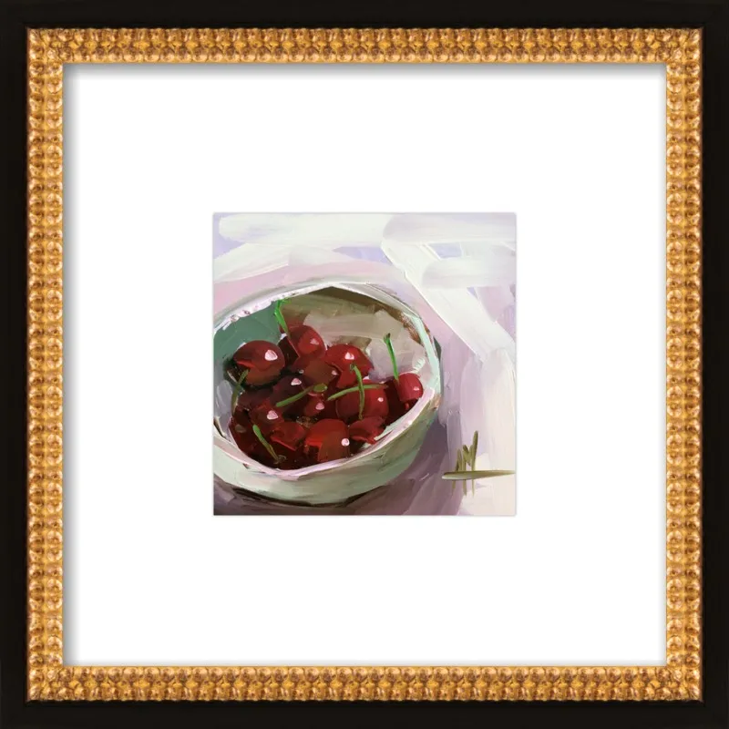 bowl of cherries no. 7 by Angela Moulton for Artfully Walls