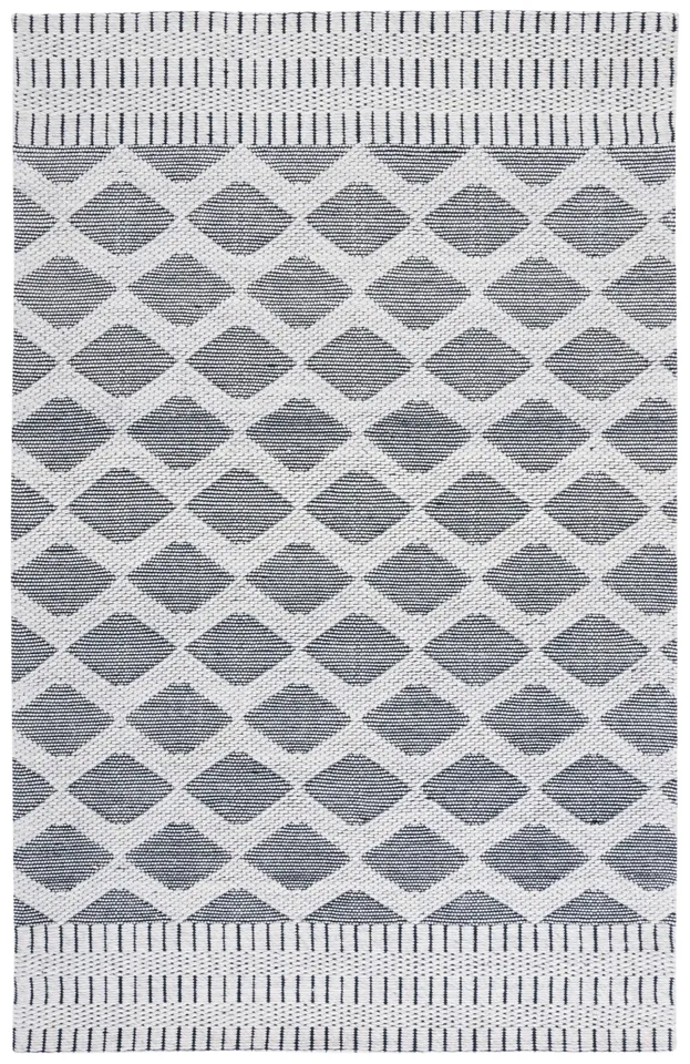 Safavieh Couture Vermont Collection Hand Woven Area Rug, Grey / Ivory, 4' x 6'