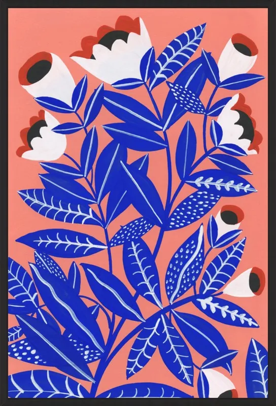 Blue Plant by Agathe Singer for Artfully Walls