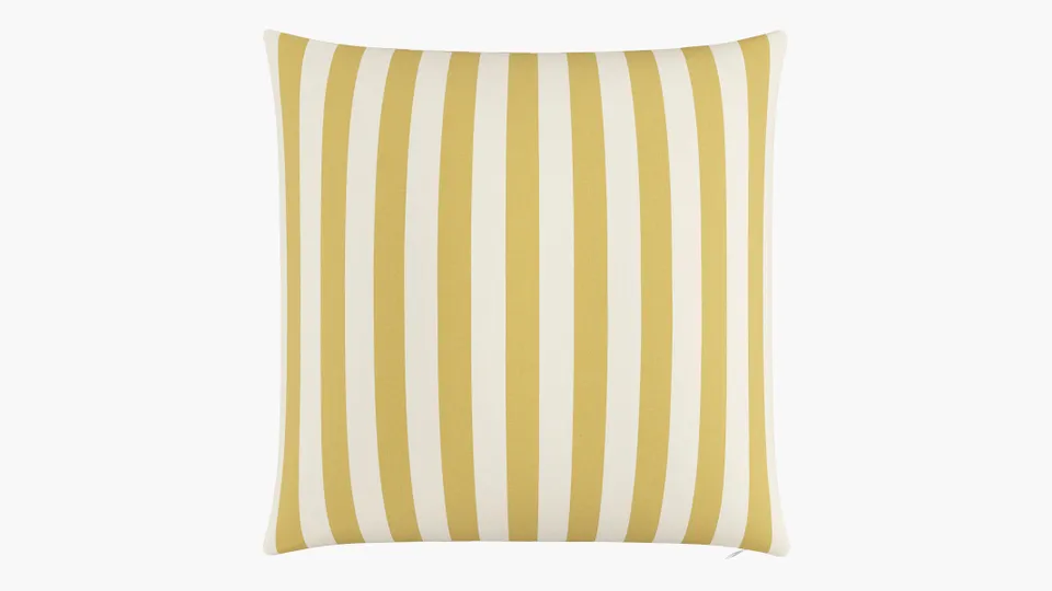 Throw Pillow 26", Citrine Cabana Stripe, 26" x 26"