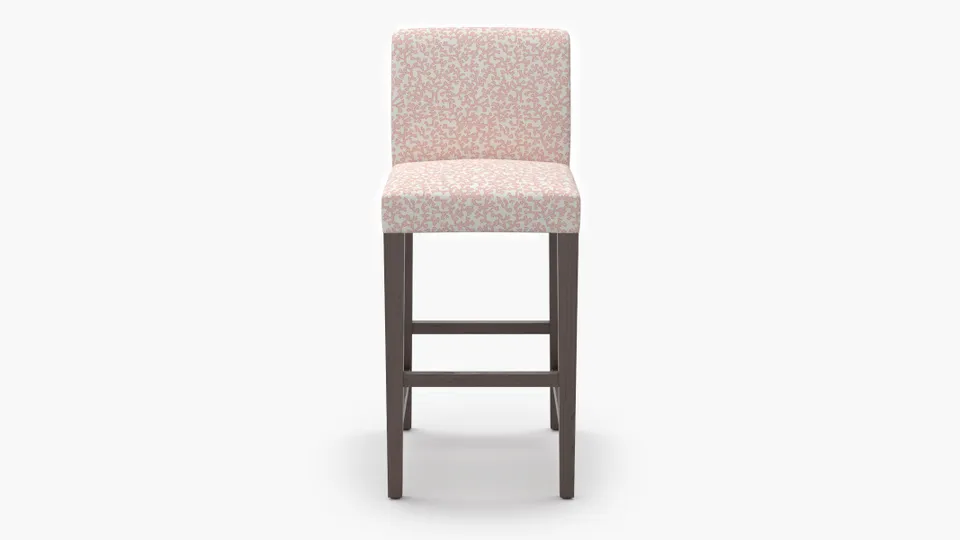 Signature Dining Bar Stool, Flamingo Hele Bay, Espresso Square Tapered Leg