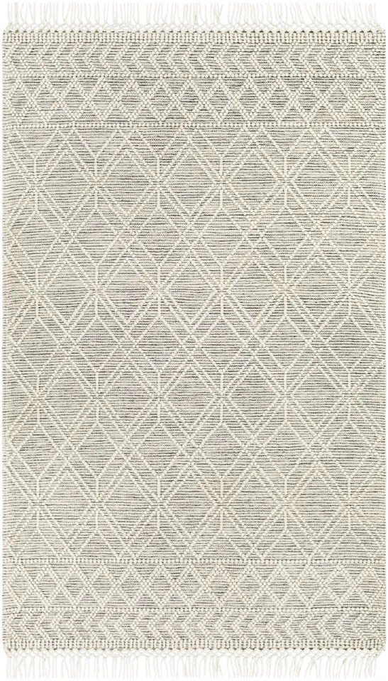 Hemingway Gray Indoor 5' x 7'6" Handmade Rug