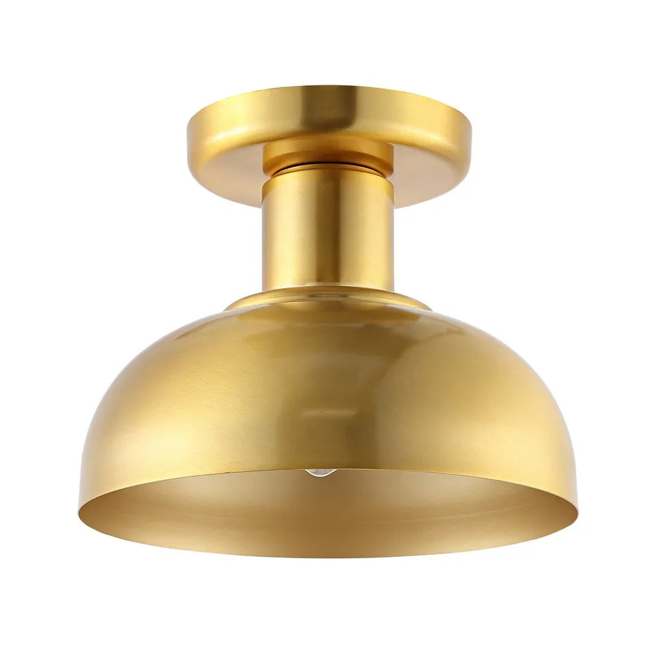 Helm 10" Flush Mount - Brass