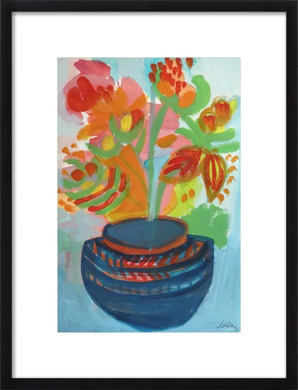 Red Flowers by Iria Fernandez Alvarez for Artfully Walls