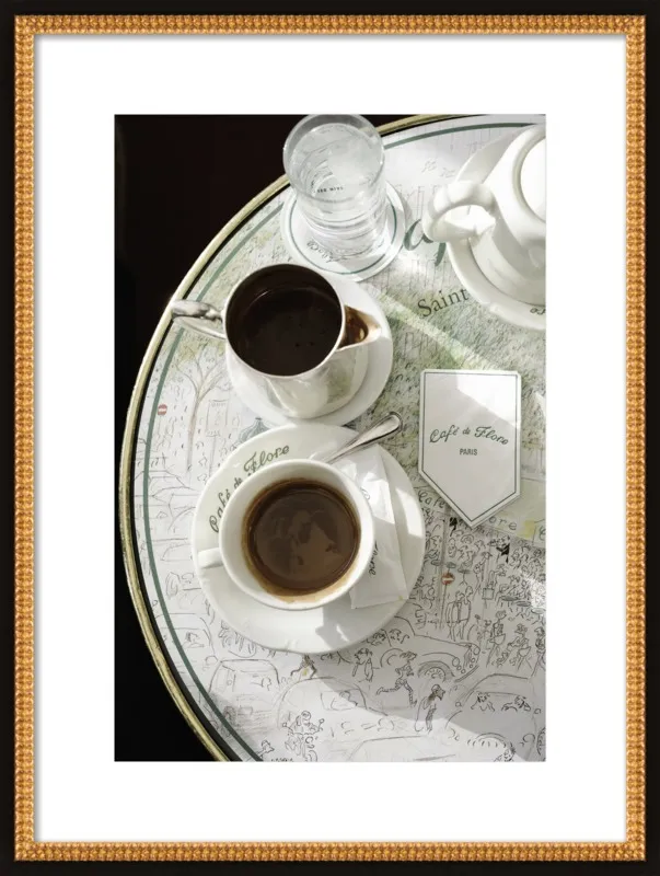 Chocolat chaud au Café de Flore by Lauren & Annael Tolila for Artfully Walls
