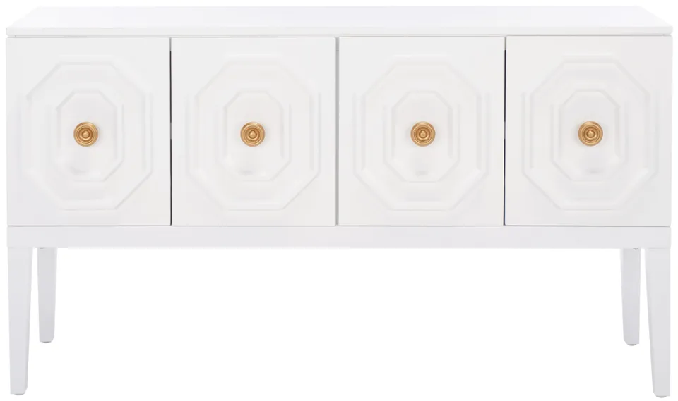 Riya 3 Door 2 Shelf Sideboard - White