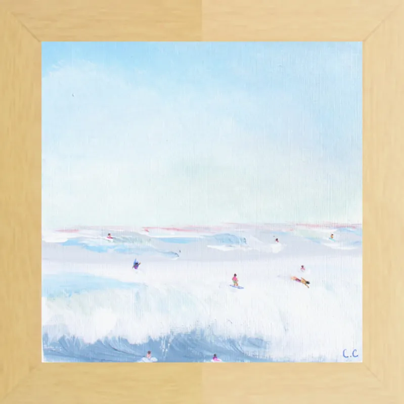 Soft Blue Surf  by Caroline Chriss  for Artfully Walls