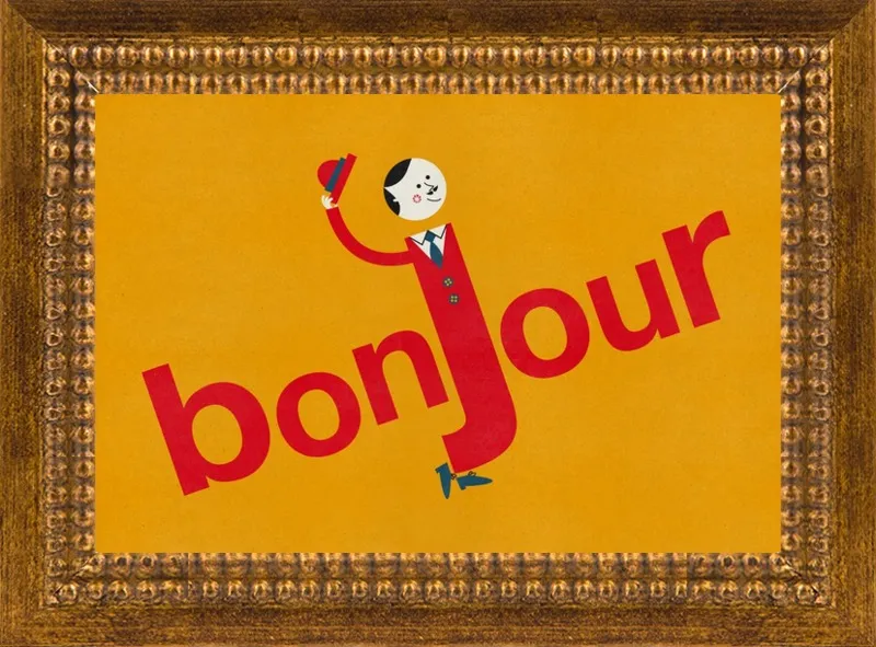 Bonjour by Blanca Gómez for Artfully Walls