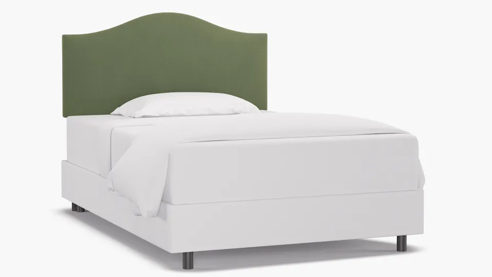 Camelback Headboard, Vert Classic Velvet, Full