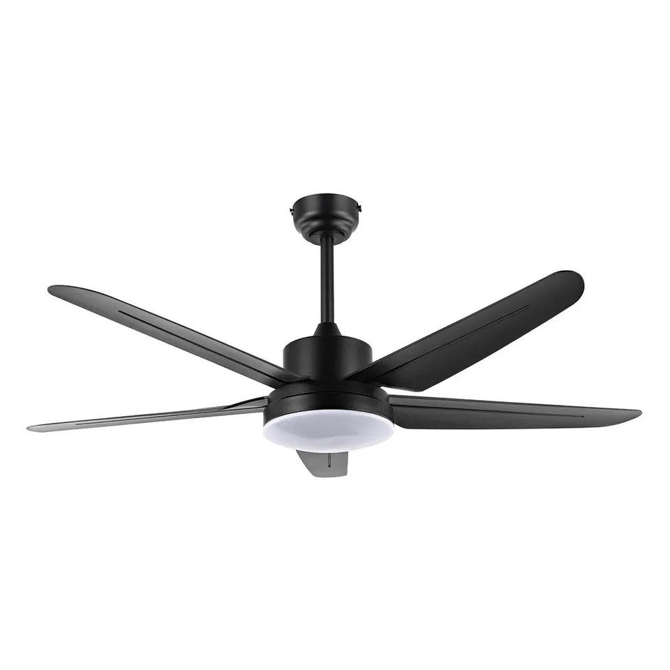 Melesa LED Light 52" Ceiling Fan - Black