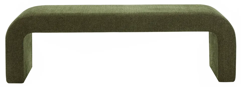 Caralynn Upholstered Bench - Dark Green