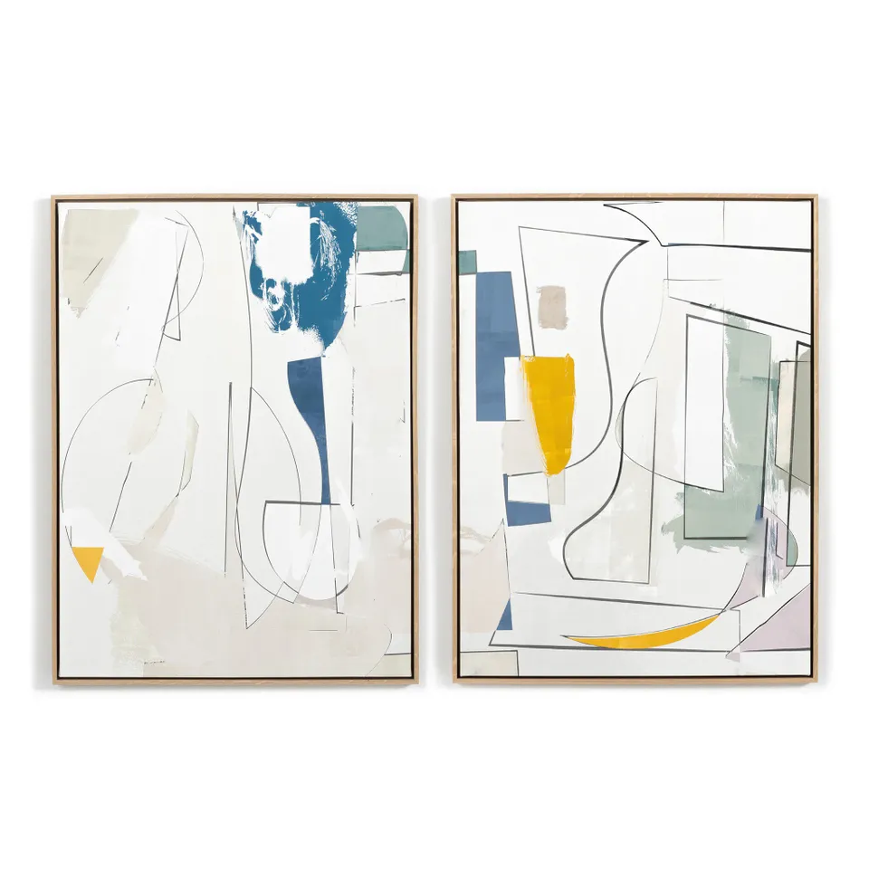 Midst IV Diptych by Coup D'esprit - Vertical Grain White Oak Floater