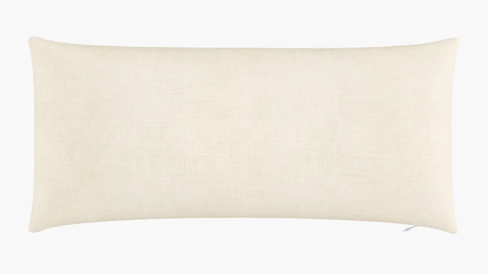 Throw Pillow 14" x 30", Talc Everyday Linen, 14" x 30"