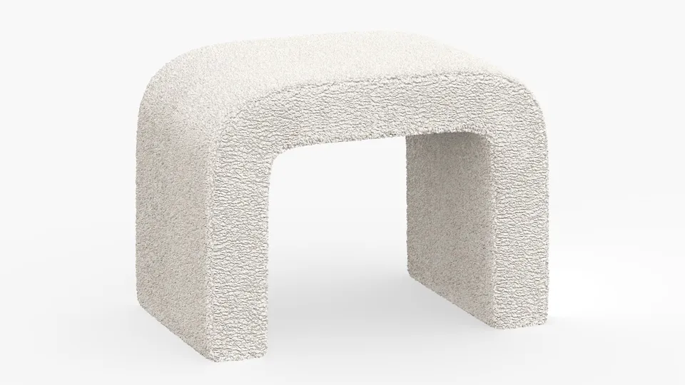 Waterfall Ottoman, Sheepskin