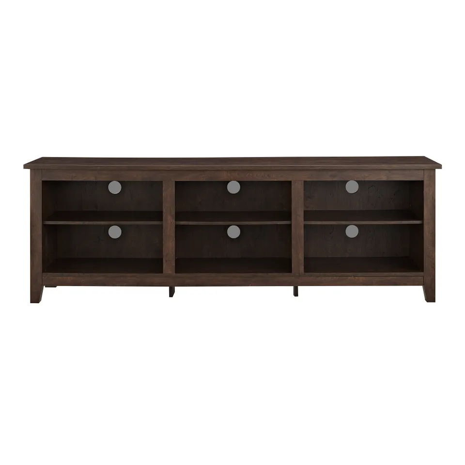 Essential 70" Rustic Wood TV Stand - Traditional Brown