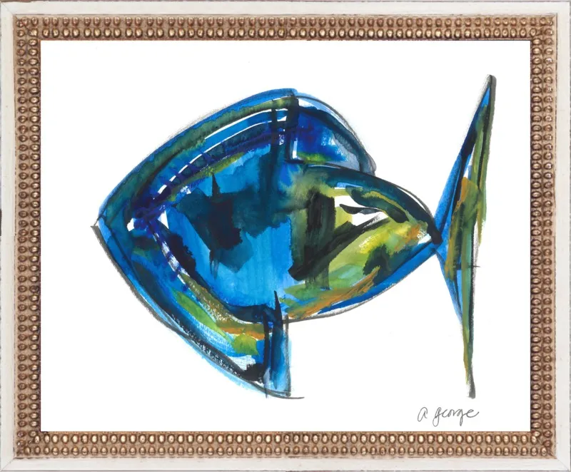 Asbtract Fish by Anthony George for Artfully Walls