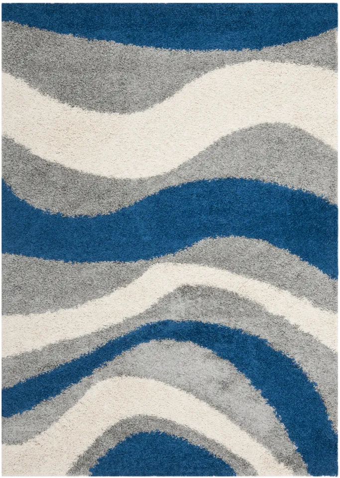 Arlo Home Woven Area Rug, SG913-6580, Blue/Grey,  3' X 5'