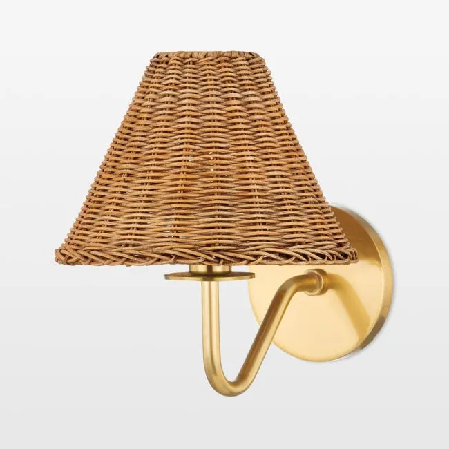 Lindos Brass Wall Sconce Light
