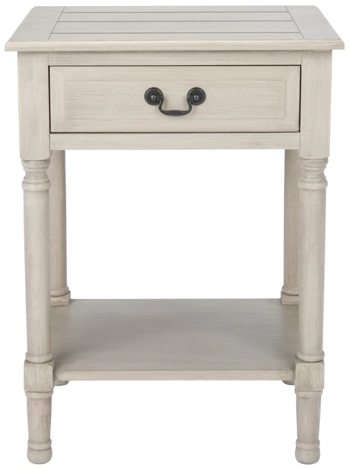 Whitney 1 Drawer Accent Table - Greige