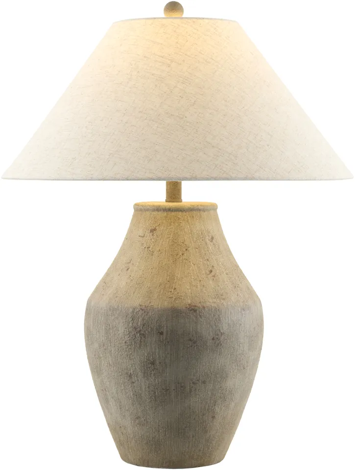 Amaryllis  Hand Painted 28"H x 22"W x 22"D Accent Table Lamp