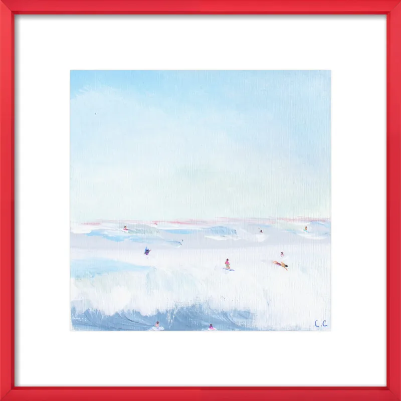 Soft Blue Surf  by Caroline Chriss  for Artfully Walls