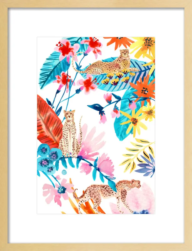 Cheetah Jungle by Jen Lindup for Artfully Walls