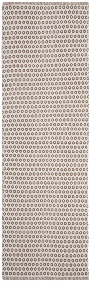 Arlo Home Hand Woven Area Rug, MTK616E, Taupe/Ivory,  2' 3" X 7'