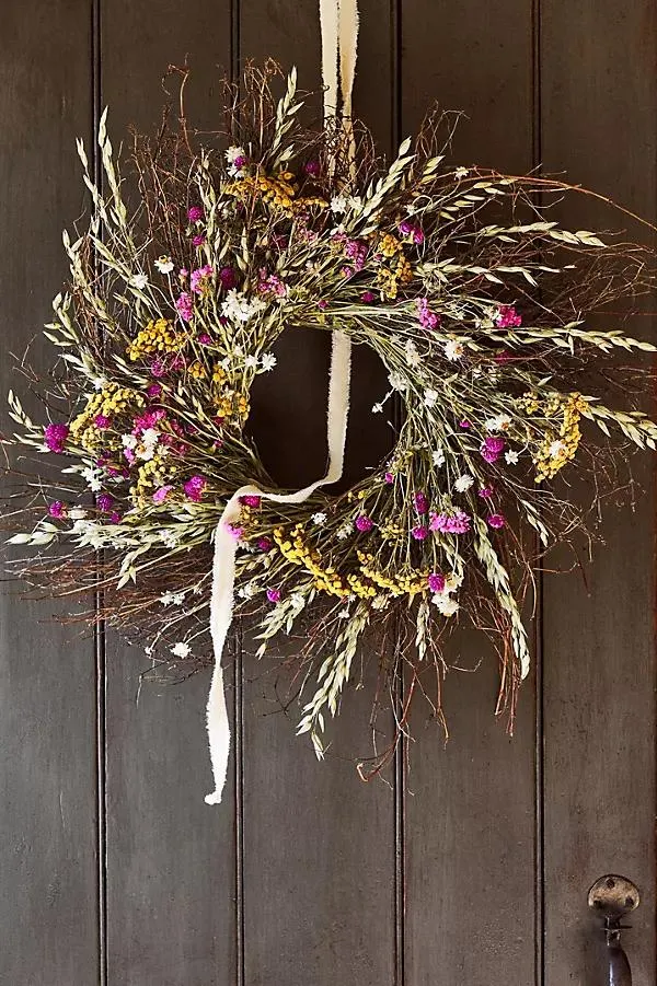 Preserved Spring Garden Wreath