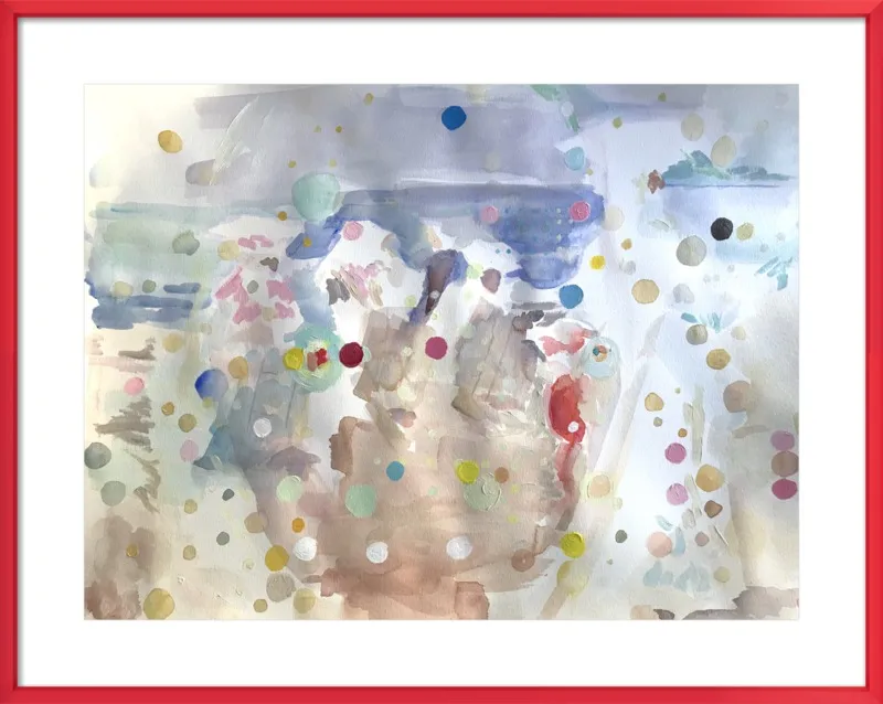 Beach scene (from memory)  by Hannah Dean for Artfully Walls